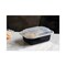 Pactiv Corp. Newspring VERSAtainer 4.5 x 5.5 x 1.75 12 oz Plastic Microwavable Containers - Black/Clear (150/Carton)